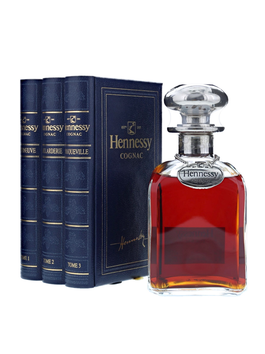 Hennessy Silver Top Tome Library Decanter, 1970s - Whisky Mansion