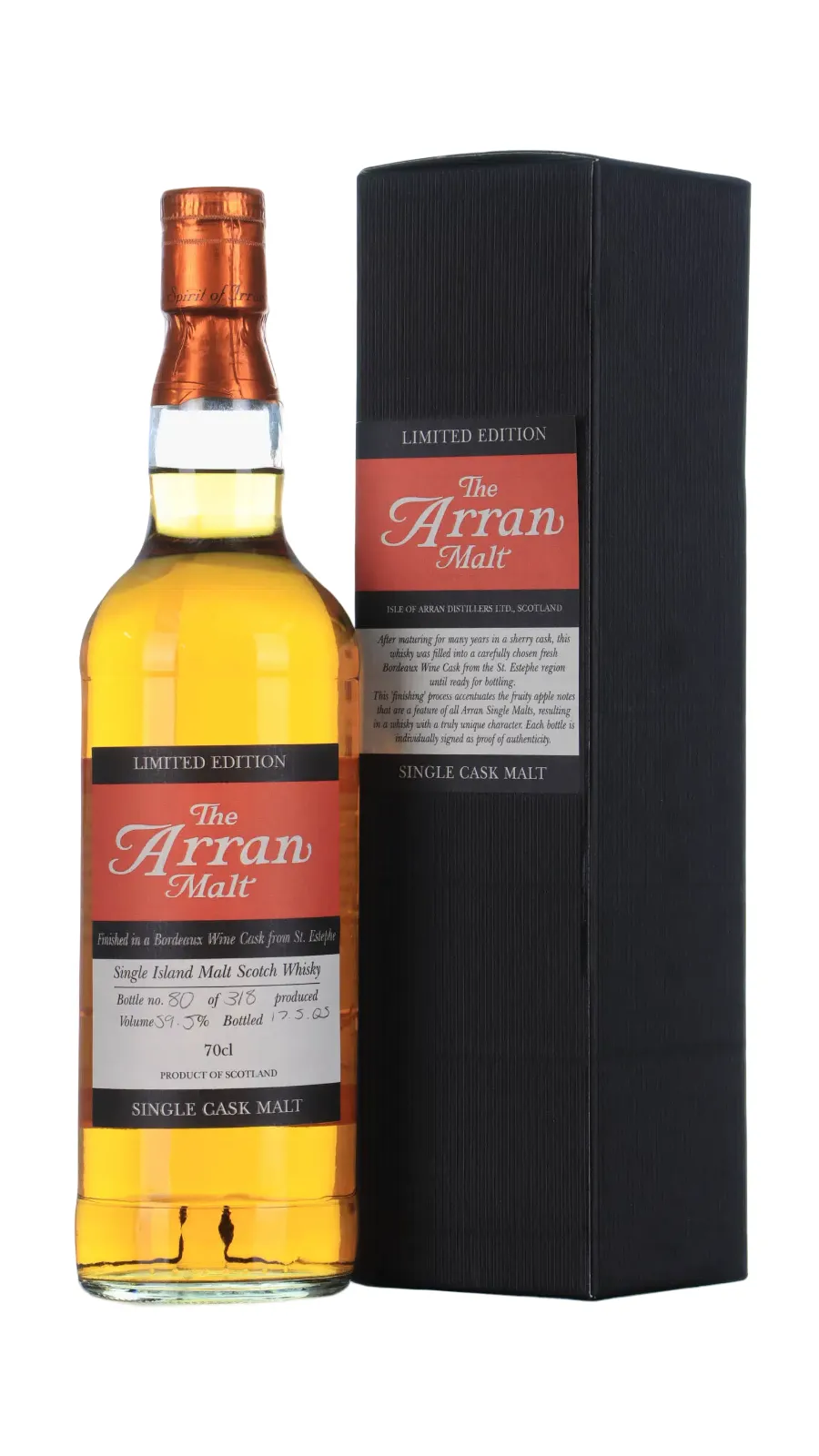 Arran Limited Edition, Single Cask - Bordeaux Wine Cask, 2003, 59.5%