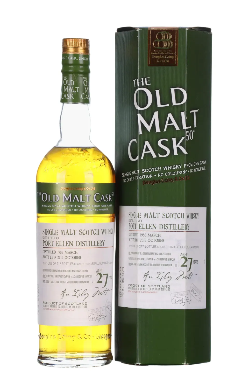 Port Ellen 1983 27 Year Old Old Malt Cask, Refill Hogshead Cask, Cask #DL 6000, 1983, Douglas Laing, 50%